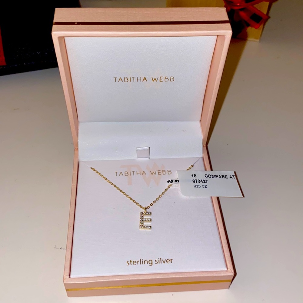 Tabitha Webb “E” Monogram Necklace